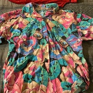 Button Down Floral Shirt
